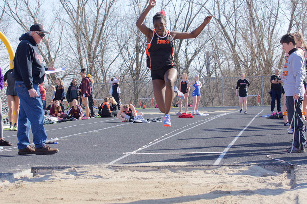 High school high jumper